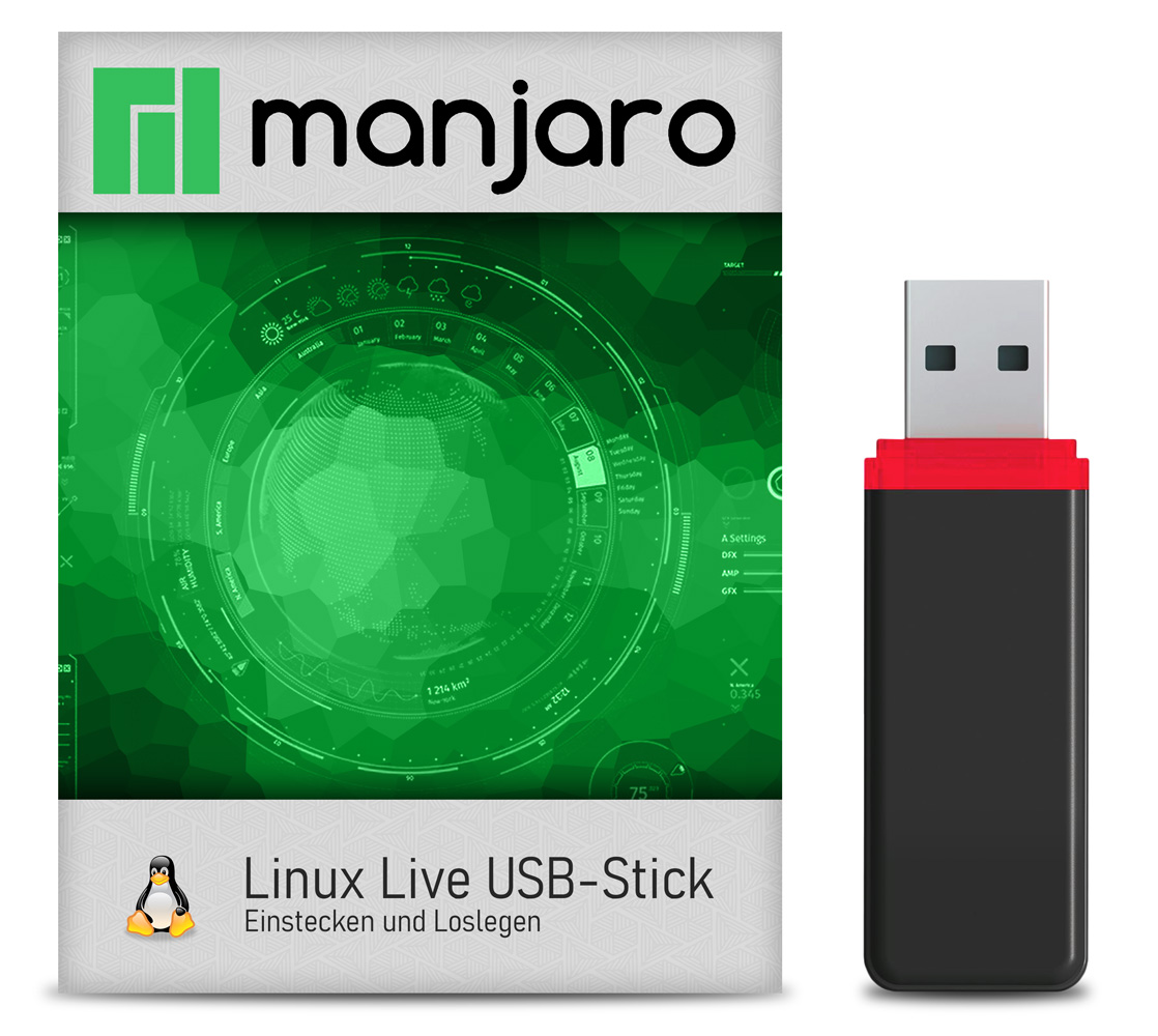 Manjaro Linux Betriebssystem auf 32 GB USB 3.0 Stick